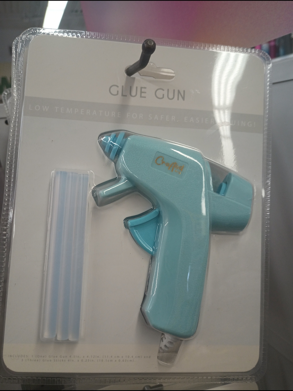 Craft Light Blue Low-Temp Glue Gun with Glue Sticks